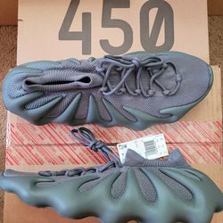 Adidas Yeezy 450 Stone Teal Sneaker Shoes ID1632 Men's Size 14