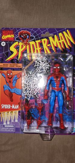 Marvel Legends Retro Spiderman Cell Shaded Walmart Exclusive