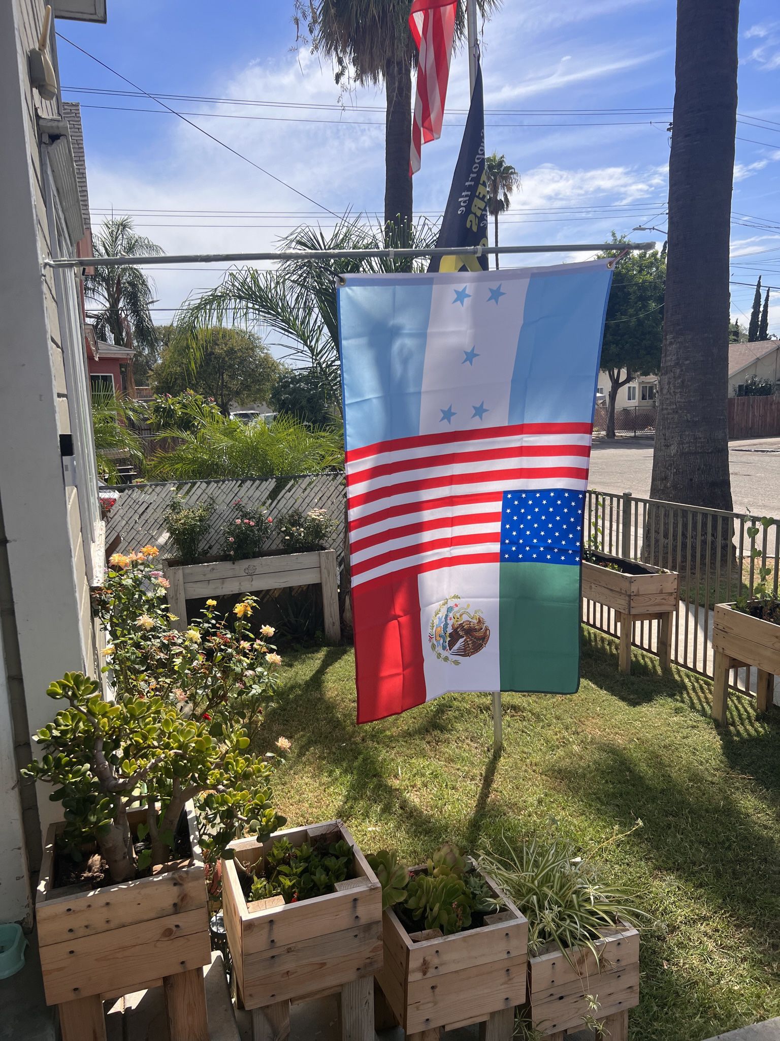 Honduras USA Mexico Flag Size 3ftx5ft 