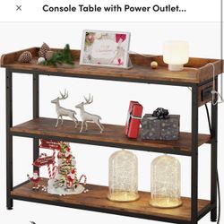 Console Table With power Outlet