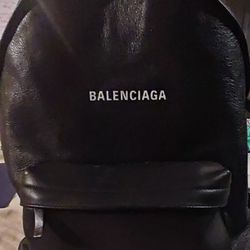 Black Balenciaga Everyday Calfskin Backpack