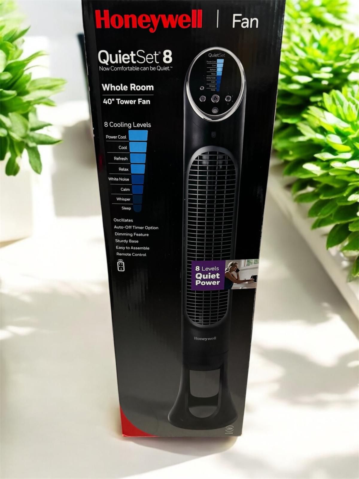 Brand New Honeywell QuietSet 8 Tower Fan