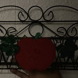 Blank Iron Apple Wall Decor 