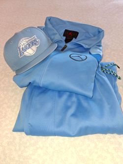 (JORDAN) NEW MENS 2XL SWEAT SET, TOP & BOTTOM WITH OR WITHOUT HAT.