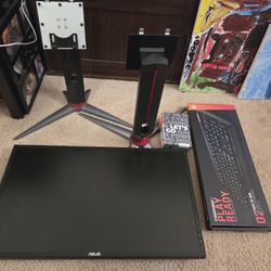 Pc Monitor, Gaming Keyboard And Gaming Mouse