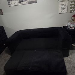 80'' Futon Sofa Bed, King Size Foldable Sleeper Sofa,