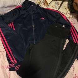 Girls size small Adidas tracksuit