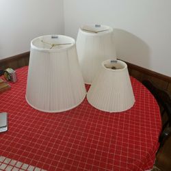 Set Of 3 Waterford Crystal Lamp Shades.  Original.  Tagged