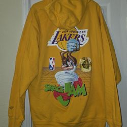 Diamond Supply x Space Jam Lakers Hoodie Yellow Size  XL Tazmanian Devil