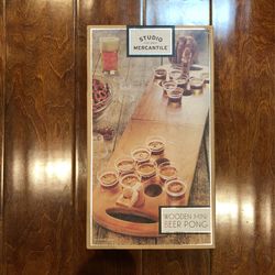 Wooden Mini Beer Pong