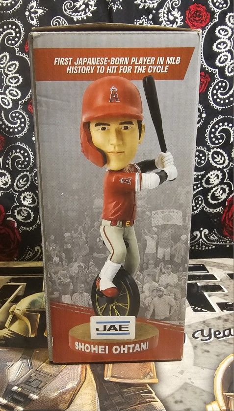 Shohei Ohtani Bobblehead. The Cycle. 6/13/19. WS Dodgers