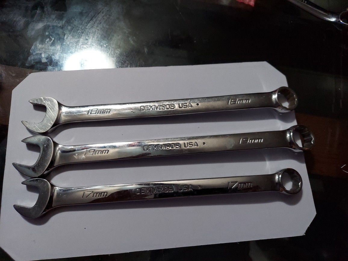 Snap-On Combination Wrenches 3 Pcs