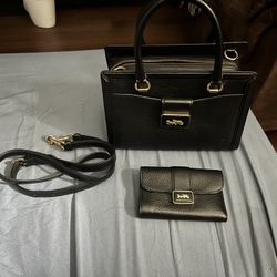 Coach Purse & Wallet Set