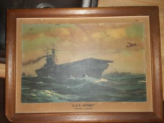 U.S.S  HORNET  Aircraft Carrier Print