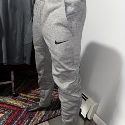 Nike Dri-Fit Men's Training Pants Size Medium Grey Black Swoosh NEW