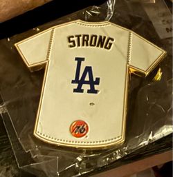 LA Dodgers Strong Jersey Enamel Pin