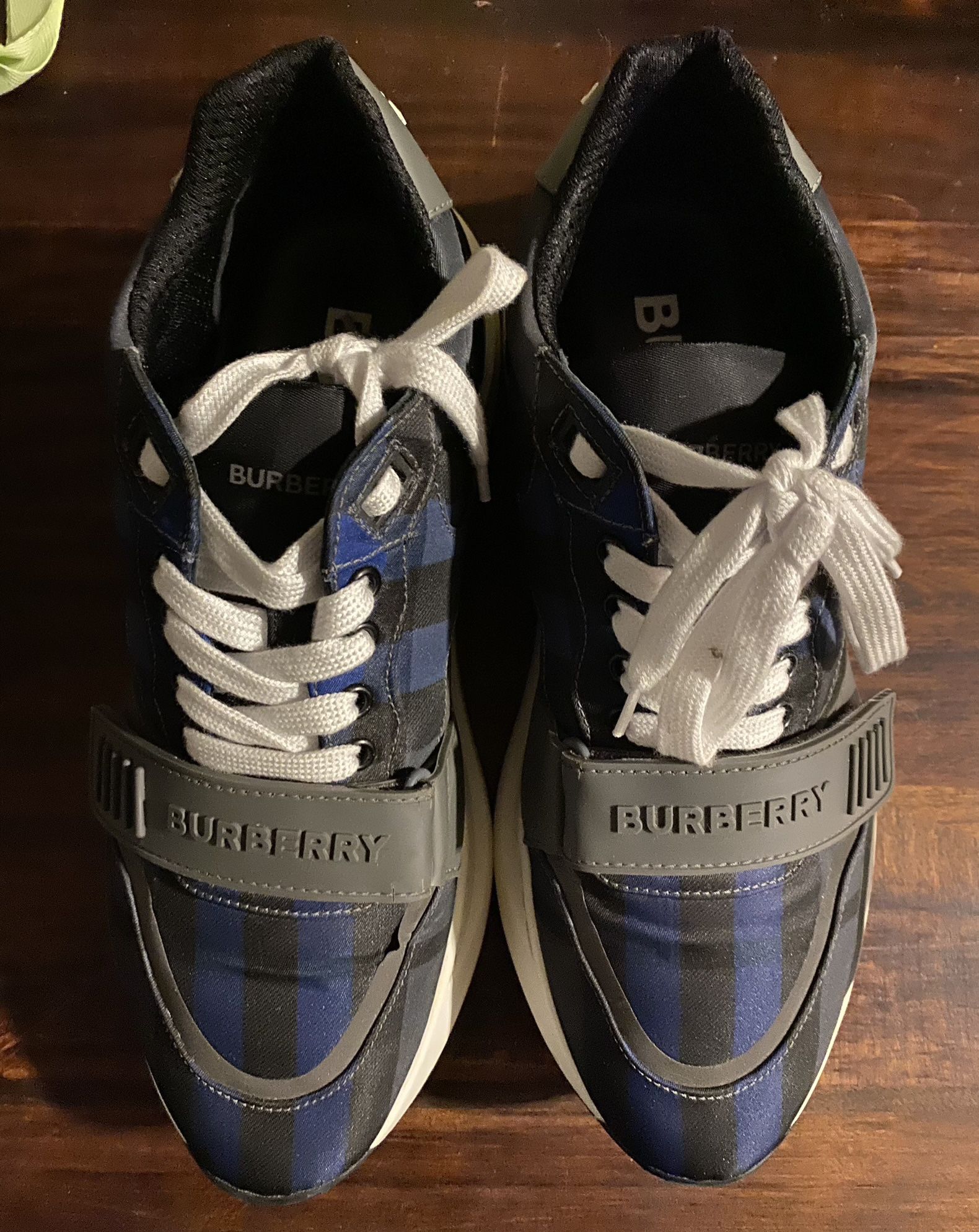 Burberry Ramsey Check Sneaker Navy- Size 9