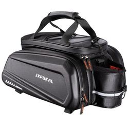 JXFUKAL Bike Bag for Bicycle Rear Rack Hard Shell with Expansion Layers 40L