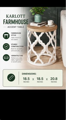 Karlott Farmhouse Accent Table