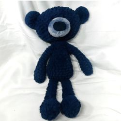 GUND “Toothpick Ripple” Navy Blue Teddy Bear Plush Toy Floppy Stuffed Animal 
