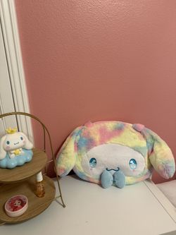 Sanrio Face Big Rainbow Tote Bag - Made With Soft And Fluffy Fabric