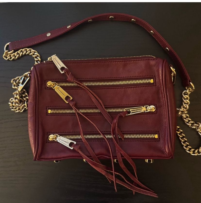 Rebecca Minkoff Moto 3 Zipper Crossbody Buttery Soft Leather