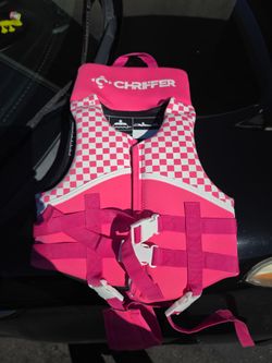 Chriffer Kids Life Jacket Vest Pink