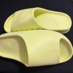 YEZZY SLIDES Adidas~ Yellowish Glow Green~Size 11 - Hardly Worn ~Very Comfortable