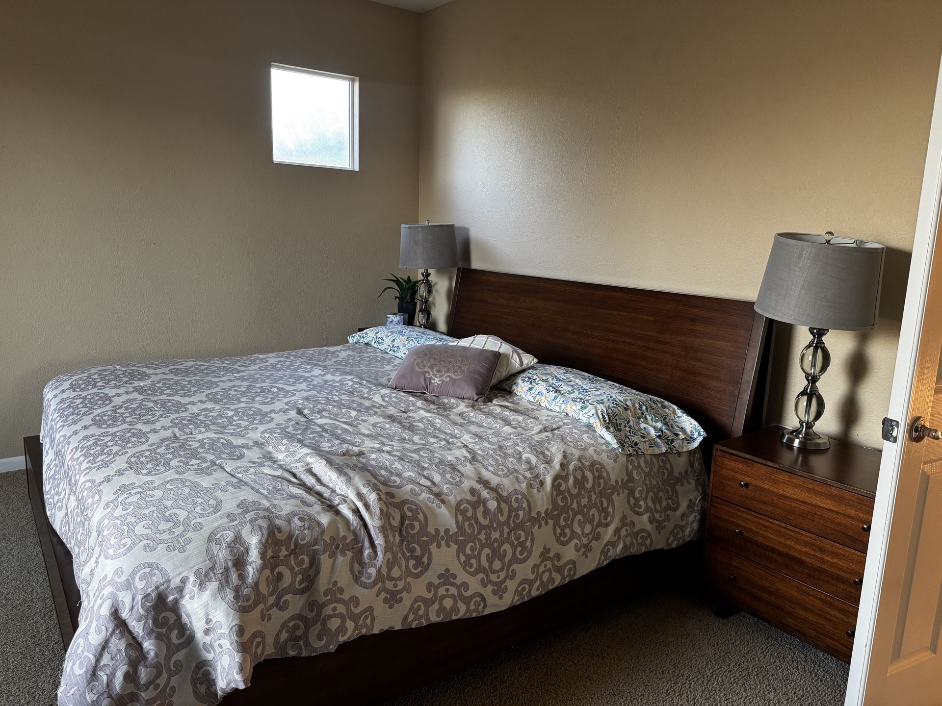 Bed Frame With Two Side Tables