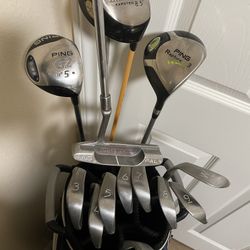 Complete Ping Golf Club With NFL Golf Bag