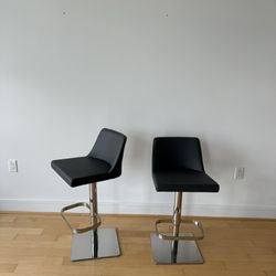 Two Adjustable Height Bar Stools $120 