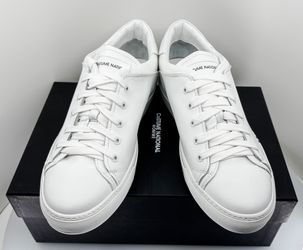 Costume National Homme White/Large Logo Sneakers 43.5 /U.S. 10.5