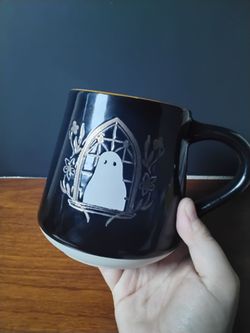 Ghost With Little Flower Vines Coffee Mug