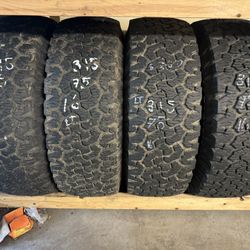 315/75 16 Full Set Of 4 Tires Brand BFGoodrich