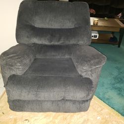 Blue Manual RECLINER Chair