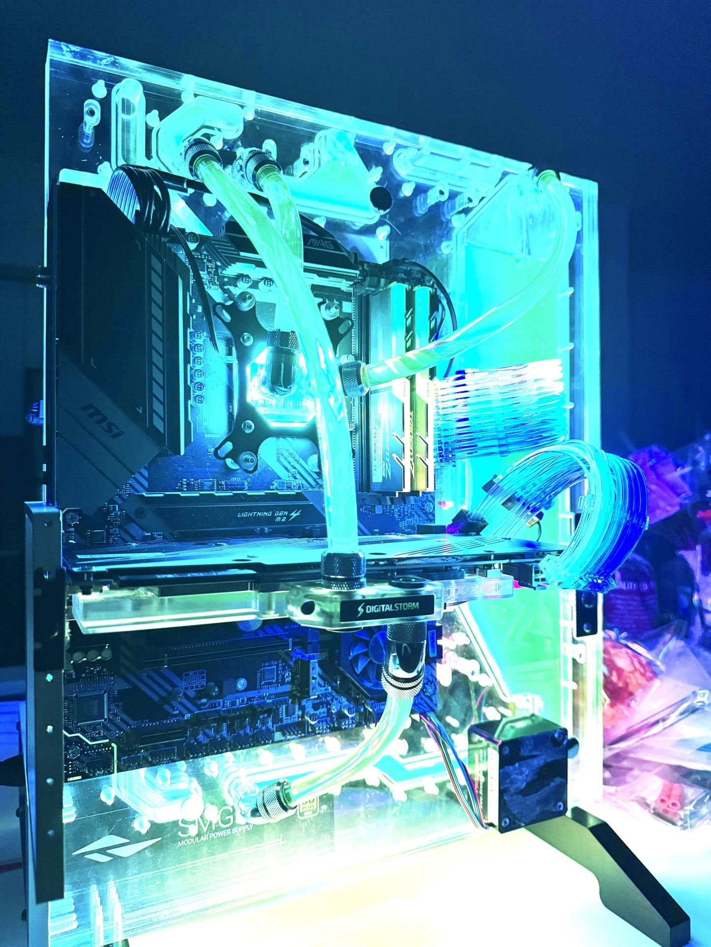 Liquid water Cooling Gaming pc desktop computer Ryzen 9 5900x 32gb ram rtx 2080ti 2tb ssd