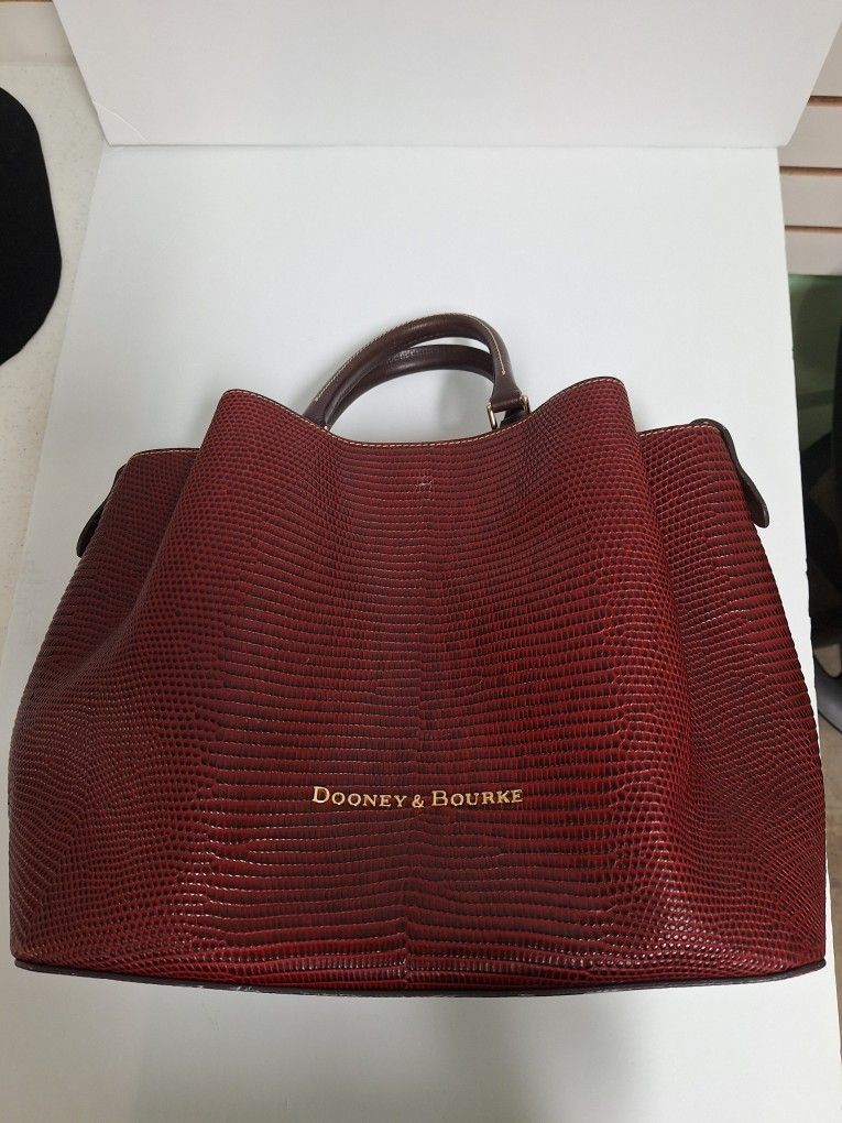 Dooney & Bourke Burgandy Gator Bag