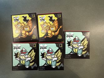Mcdonalds Hello Kitty x Godzilla - #4 #2 Pom Pom Purin Gigan & Keroppi Ghidorah New in box