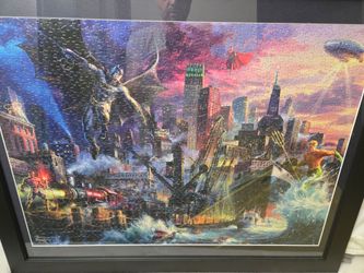 Thomas Kinkade DC Comics Jigsaw Puzzle Framed