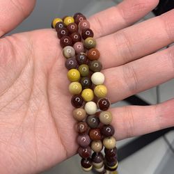 Natural Peru Picasso Jasper 6mm Loose Beads (1 strand/15”-16”)