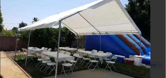 White Chairs $0.60 And Tables $5 Delivery Available , Birthday , 4th Of July , Father's Day , Graduation