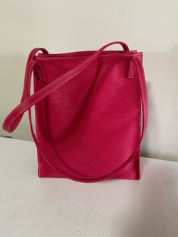 Hot Pink Pleather Bag