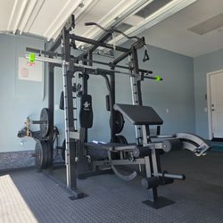 Smith Machine 2001 | Multi-Use Adj Bench | Gym Equipment | Fitness | Squat Rack | Excercise |🔴WEIGHTS AND BARBELL SOLD SEPARATELY 🔴 FREE DELIVERY 🚚
