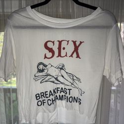 Rare Graphic Crop Tee – Custom Cut S