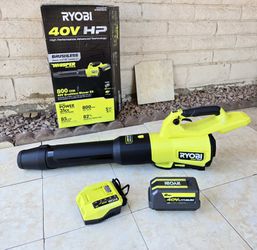 RYOBI 40V HP Brushless WHISPER Series Leaf Blower 800 CFM