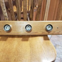 5 Light Oak Bathroom Light 