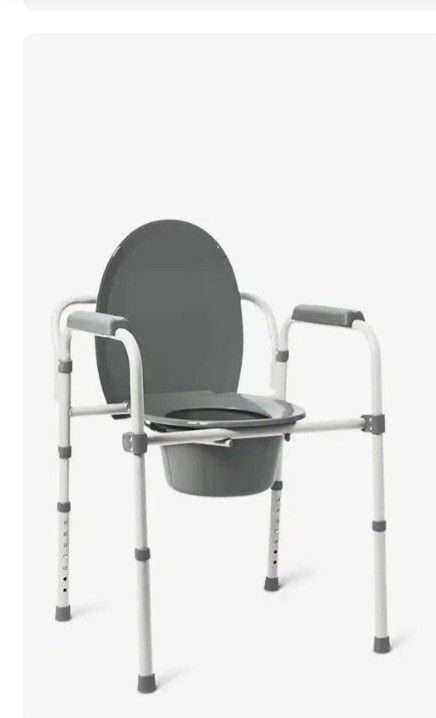 New Folding Bedside Commode