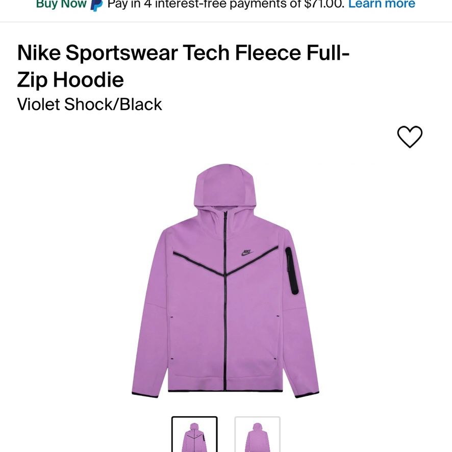 Violet Brand New Nike Tech