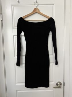 Off Shoulder, Black, Mini Dress - Socialite (Nordstrom)