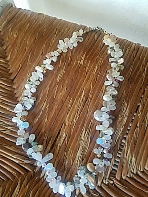 Moonstones bundle necklace